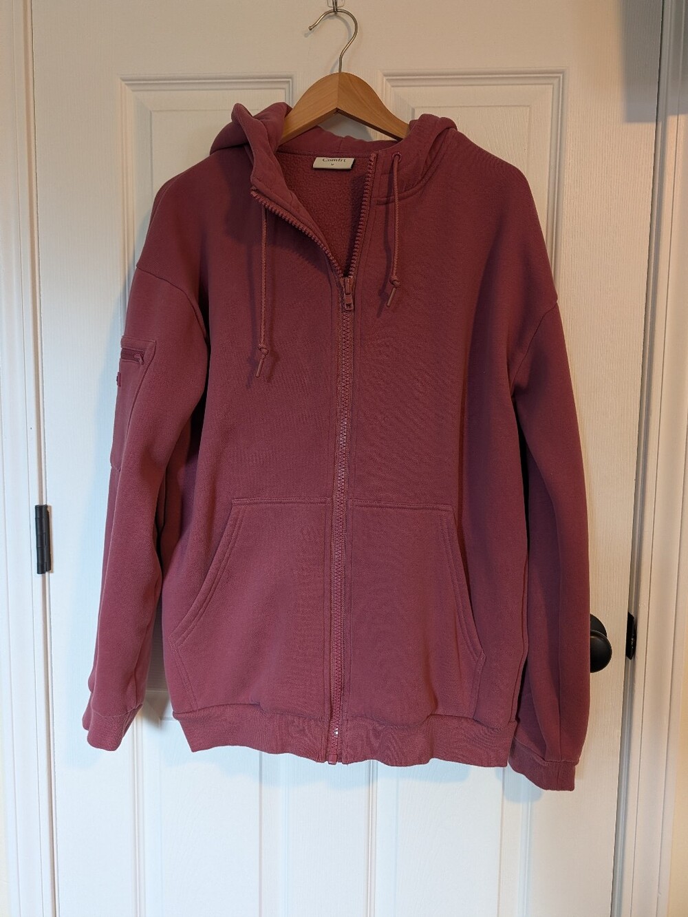 Women's Full-Zip Hoodie in Dusty Rose